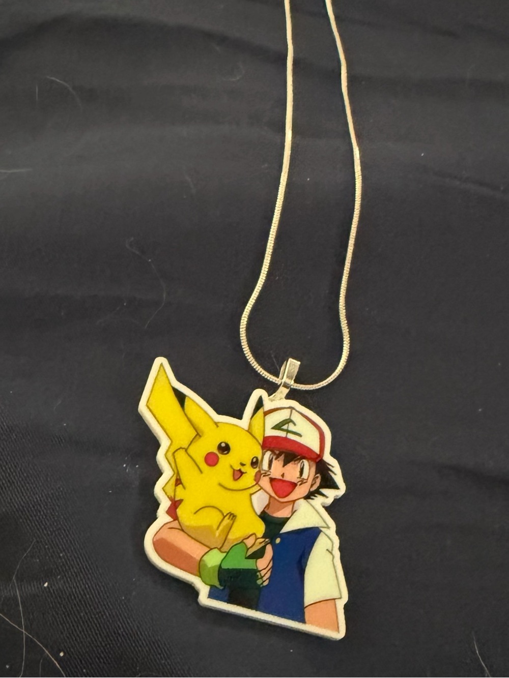 Pikachu & Ash Yellow Pendant Necklace
